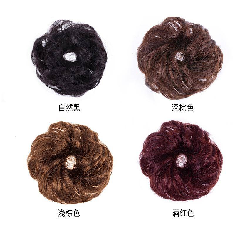 Ladies wig True curly curly circle small fresh star Fan Hua Barball head lazy people reduce age and messy hair circles