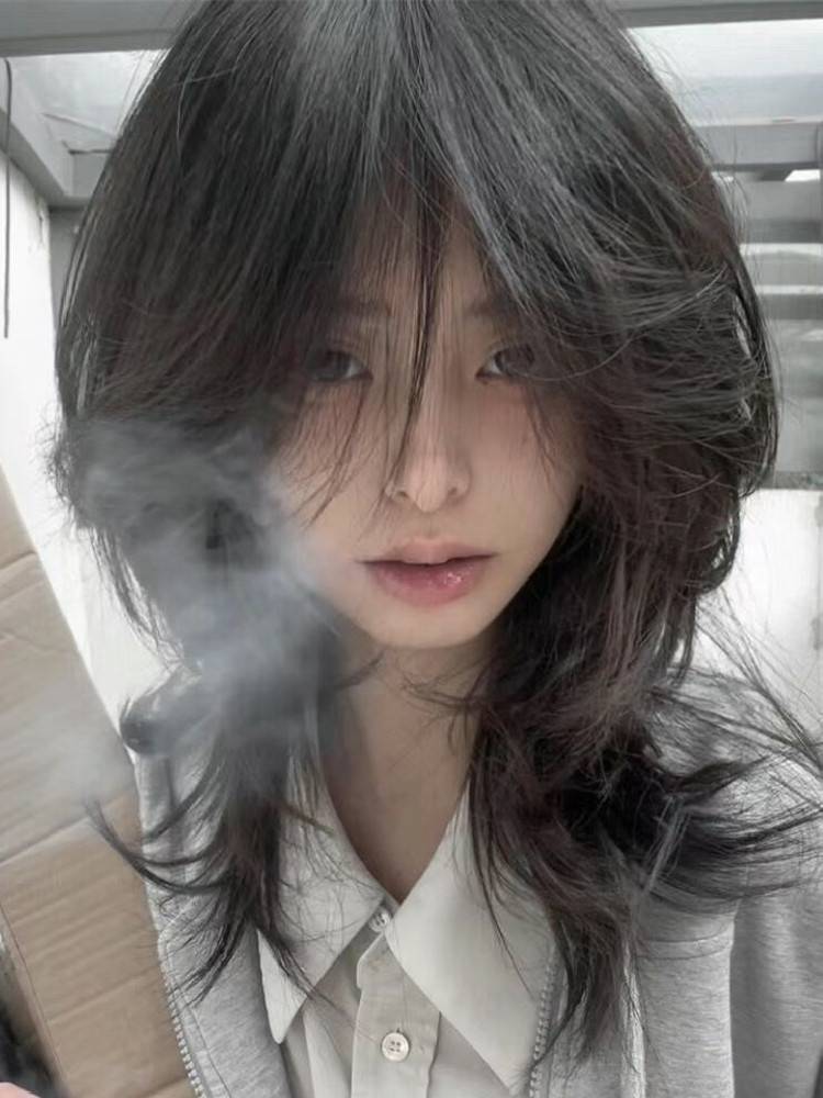 Wolf tail wig Female short hair fashion new Japanese trendy catfish head fluffy natural men and women universal full header