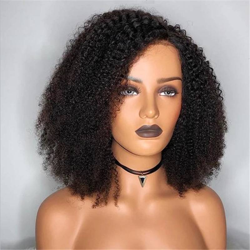 European and American fashion model ladies wig set black African short curly hair WISH popular model manufacturers