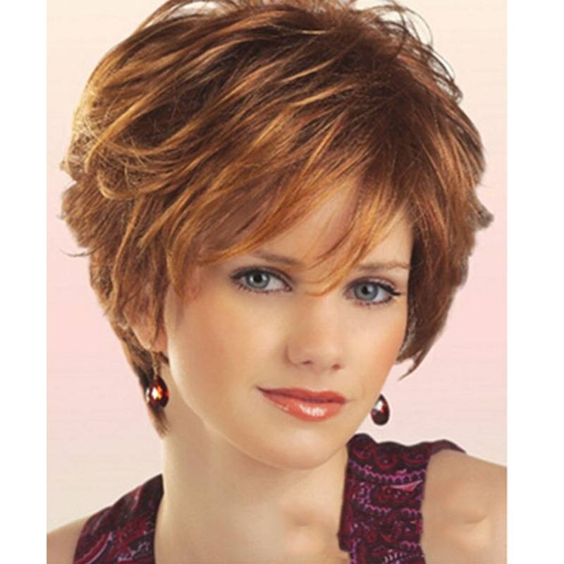 Popular new European and American wig women's short curly hair fluffy and realistic short hair African curly chemical fibrous fibrous head cover