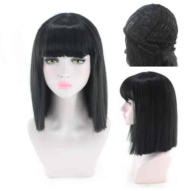 European and American anime wigs cos female long -lasting long hair style fake color hairstyle