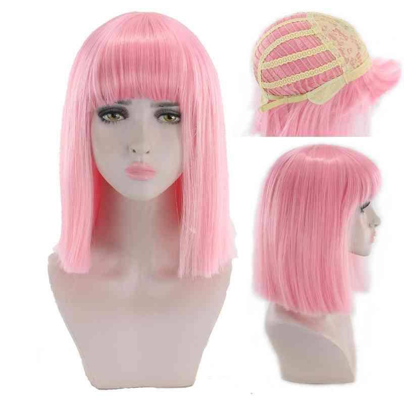 European and American anime wigs cos female long -lasting long hair style fake color hairstyle