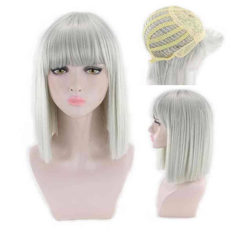 European and American anime wigs cos female long -lasting long hair style fake color hairstyle