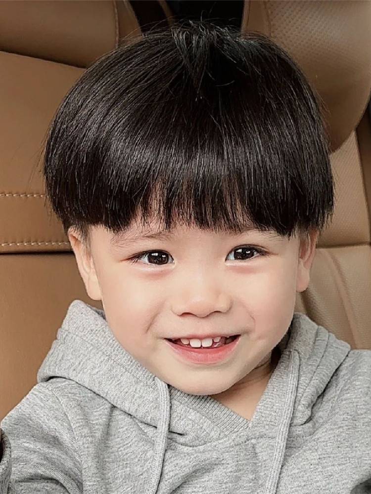 June 1st Children's Wig Men's Japanese Fashionable Short Hair Daily Photo Style Style naturally realistic full set