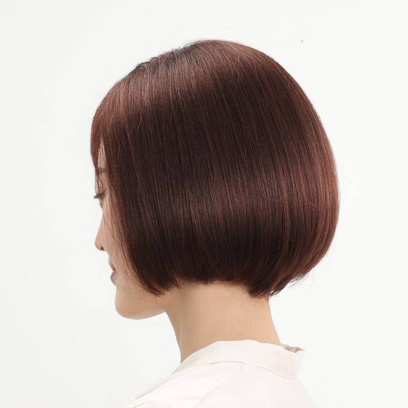 Wig female Bobo's round face buckle the whole lady's hair sleeve sleeve short hair, straight hair, natural facebo bobo head