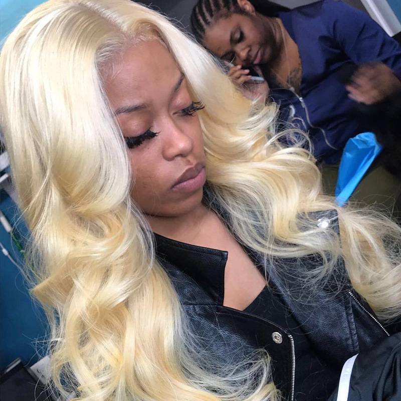 African cross -border European and American wig ladies long curly hair pour and ethical hair golden big wave chemical fiber headset women
