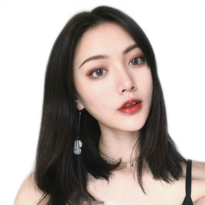 Manufacturer European and American wigs Ladies in long straight hair medium high -temperature silk head cover Amazon Amazon