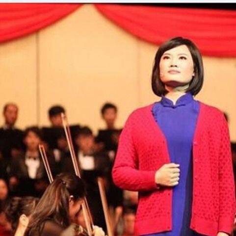 Jiang's wig short hair female hairstyle red song meeting stage chorus bobo new girl fake head set
