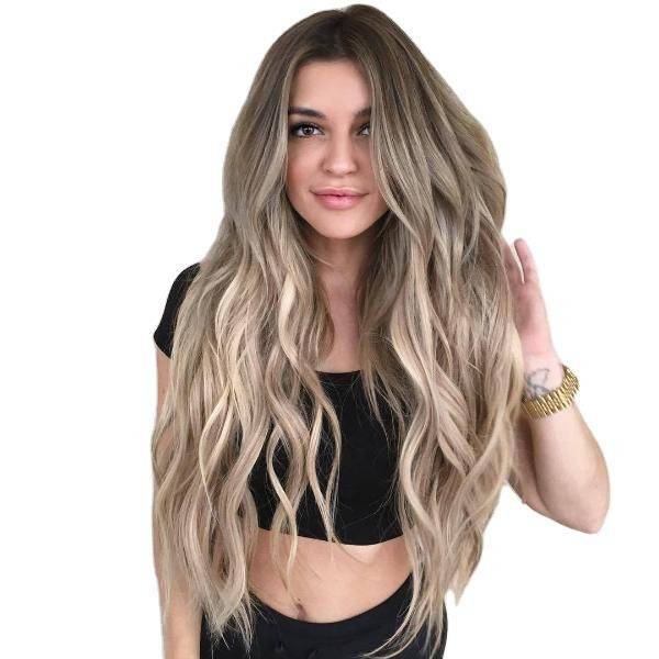 Brazilian LACE Front Human Hair Wigs Nature Wavy Gradm