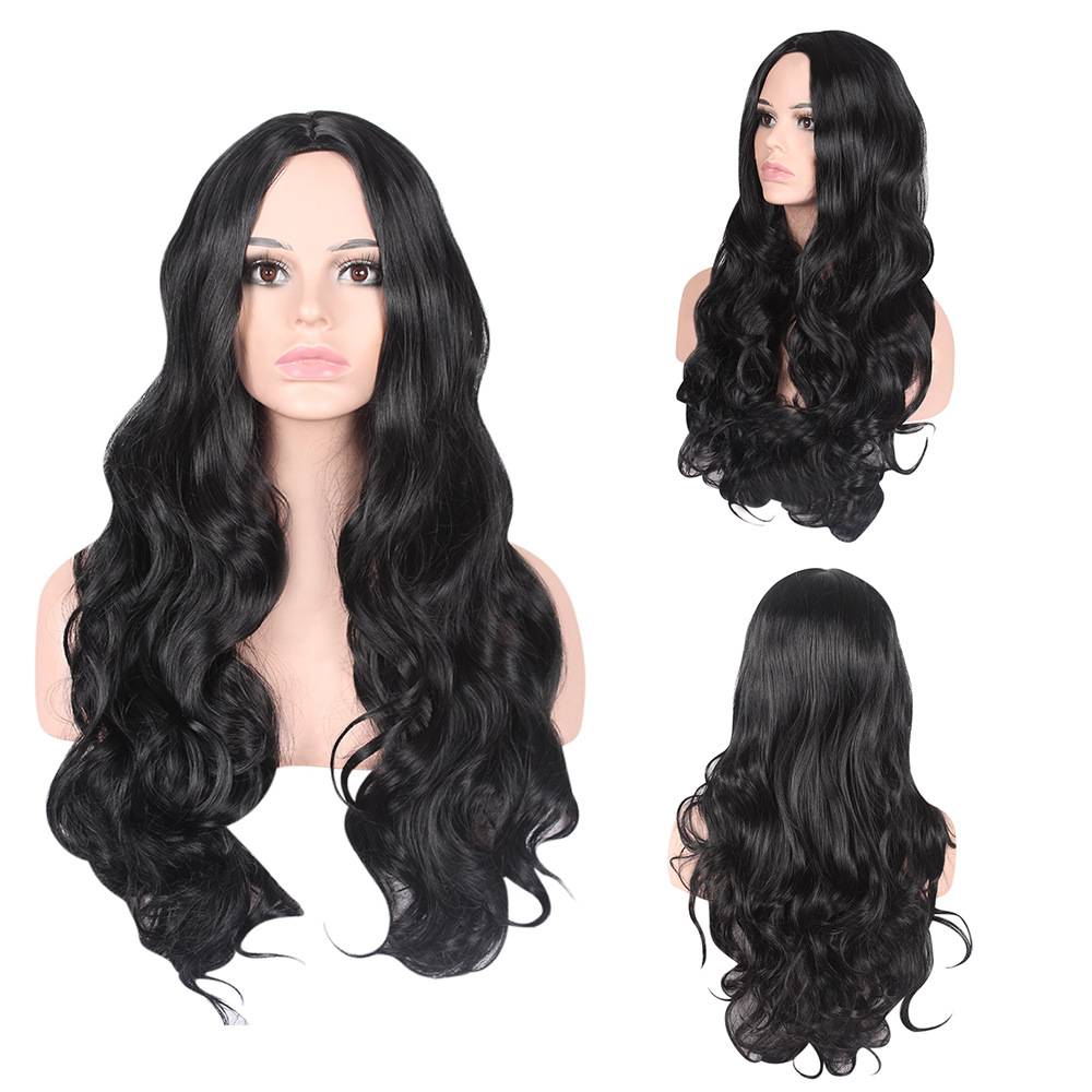 Yiwu Factory Europe and the United States, Africa, Africa long curly hair cross -border, divided into large wave women's wigs, a generation of hair