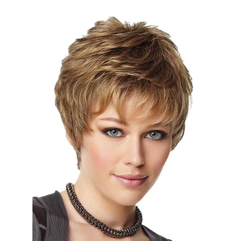 Wig Armal selling hot -selling European and American short -curly headsets female high -temperature silk rose net wigs