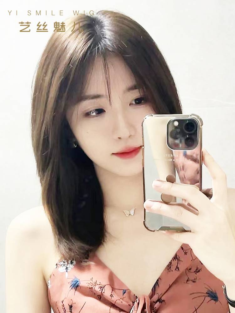 Wig female long hair Summer new real hair full -human hair chemotherapy after the lady's whole wig clavicle hair full head set