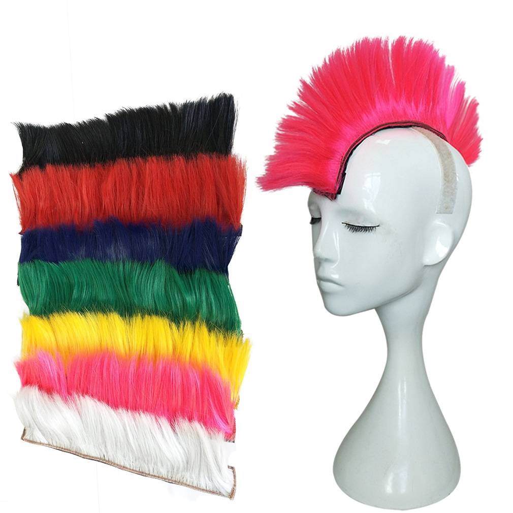 High -end manufacturers directly supply locomotive balance vehicle helmets with magic stickers wig Moxi color chicken crown Halloween