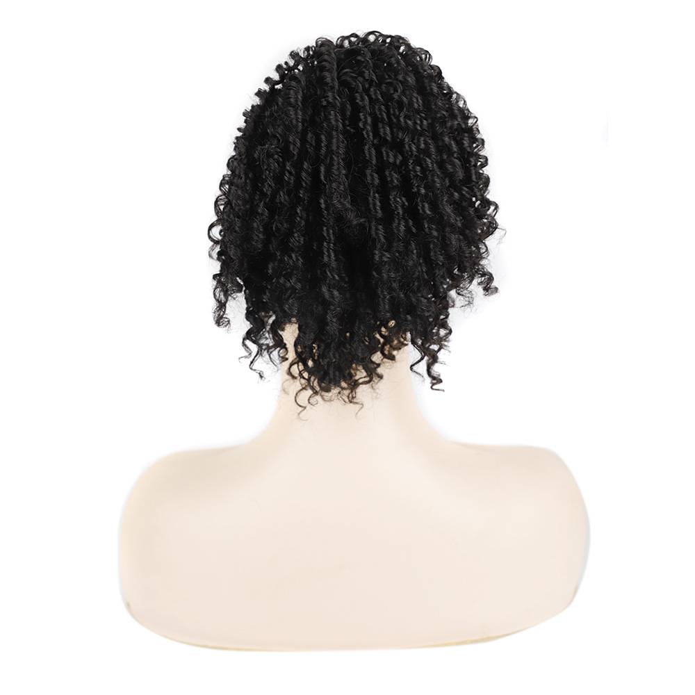 Ladies ponytail African women's wig ponytail fluffy screw roller ponytail small roll fake ponytail