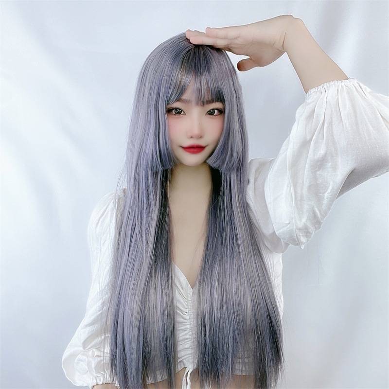 Wigga female long -haired hair lolita soft girl COSPLAY Princess Cosplay cuts temperament and repair the face