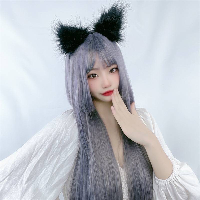 Wigga female long -haired hair lolita soft girl COSPLAY Princess Cosplay cuts temperament and repair the face