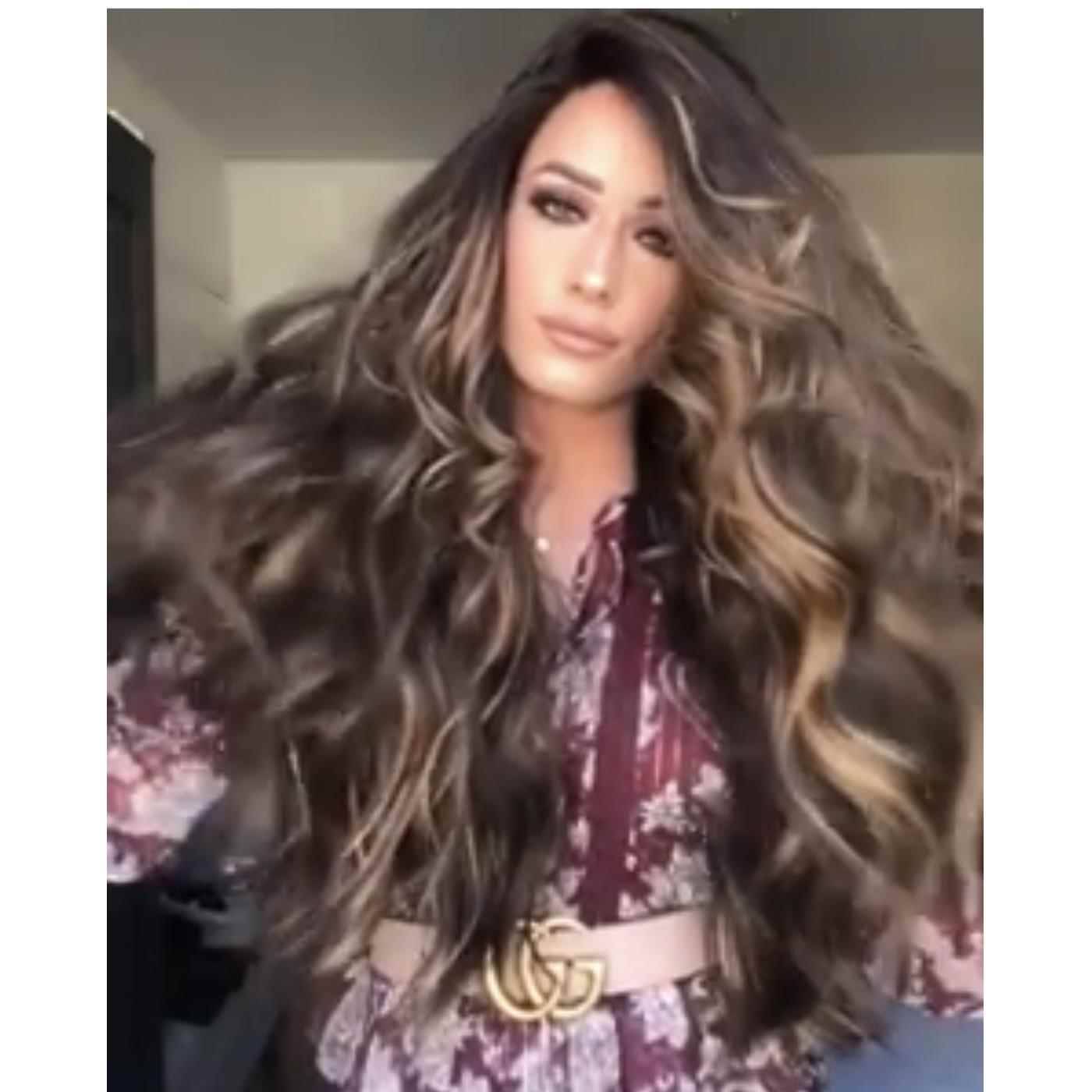 Genuine new European and American wig Women's big wave long curly rose net head set genuine wig manufacturers