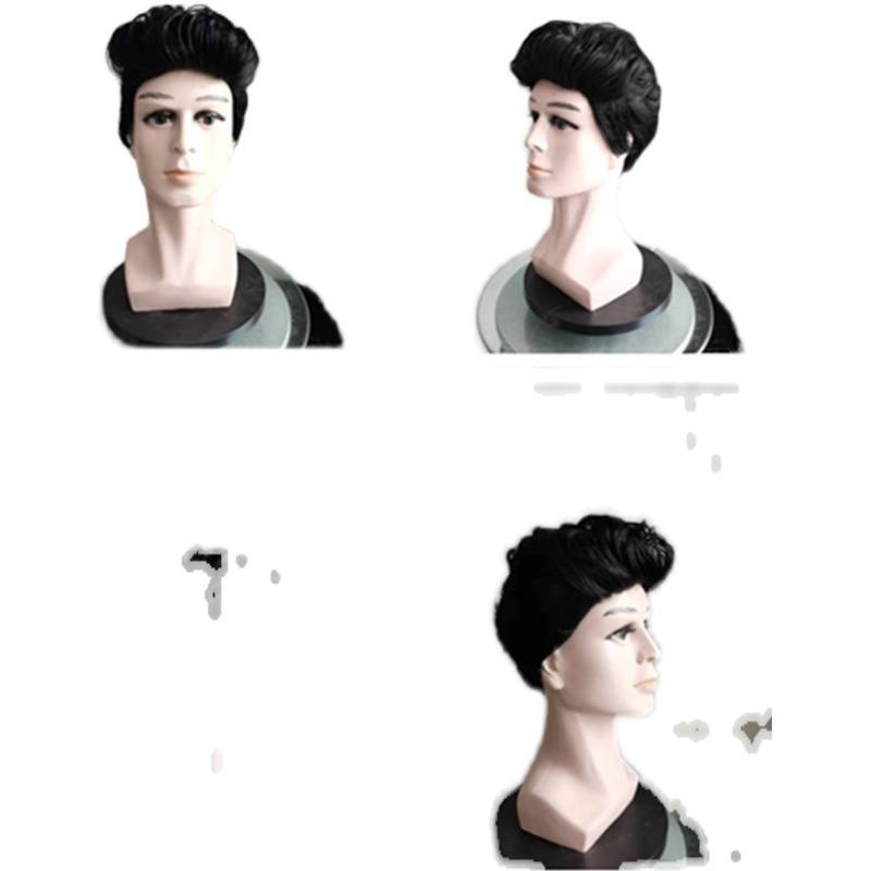 Star imitation black wig Wang Feng's same show cos wig High -temperature silk needs to be sent to free gifts for free