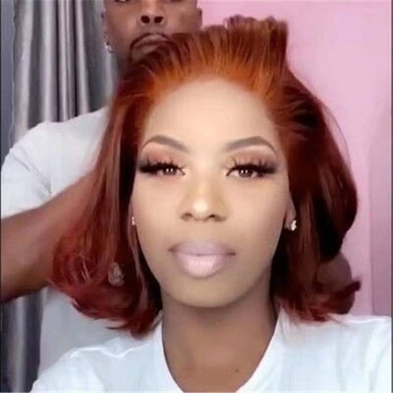 Amazon Hot Mid -curly Wig Women Wigs New European and American Rose Network BOBO head wig