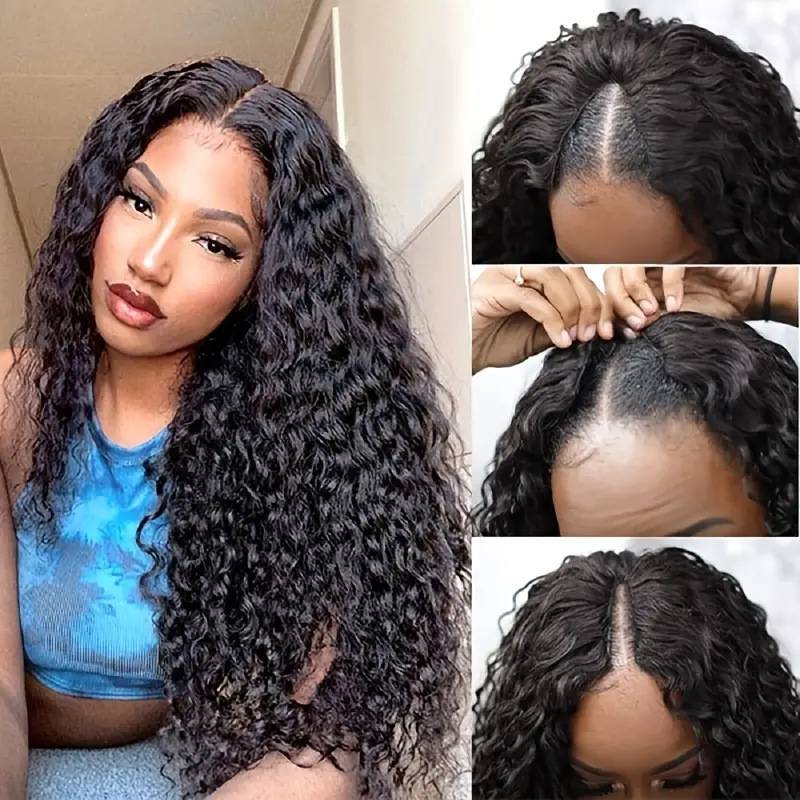 Cross -border wig European and American fashion women front lace lace curly hair African hot -selling small curls full set