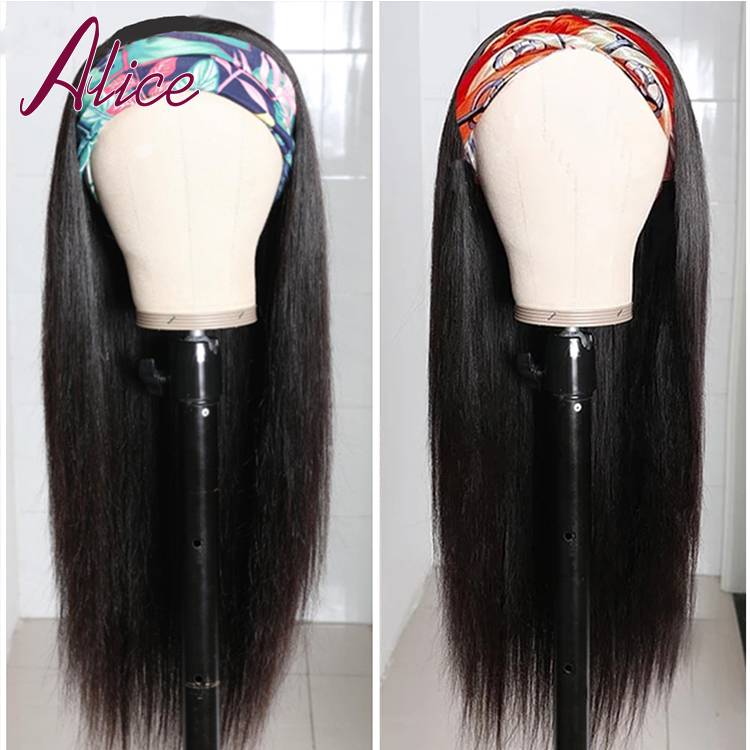 Alice Headband Wig Human Hair Straight Wigs For Black Women
