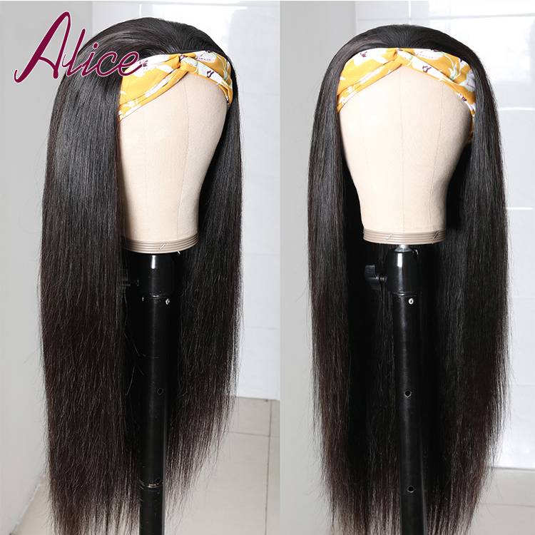 Alice Headband Wig Human Hair Straight Wigs For Black Women