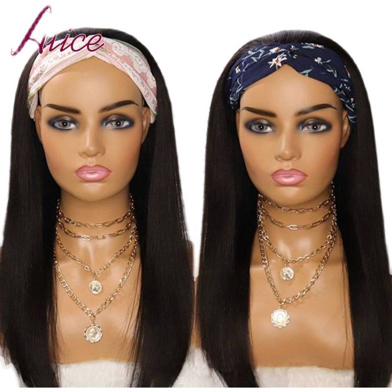 Alice Headband Wig Human Hair Straight Wigs For Black Women
