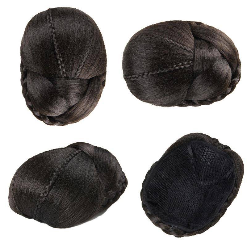 -36-2-1 style European and American popular bun braid hair buns, white people bag wig hairpin wig
