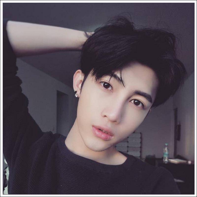The manufacturer wholesale is divided into bangs men's wig full -handed new black short hair European and American Amazon eBay