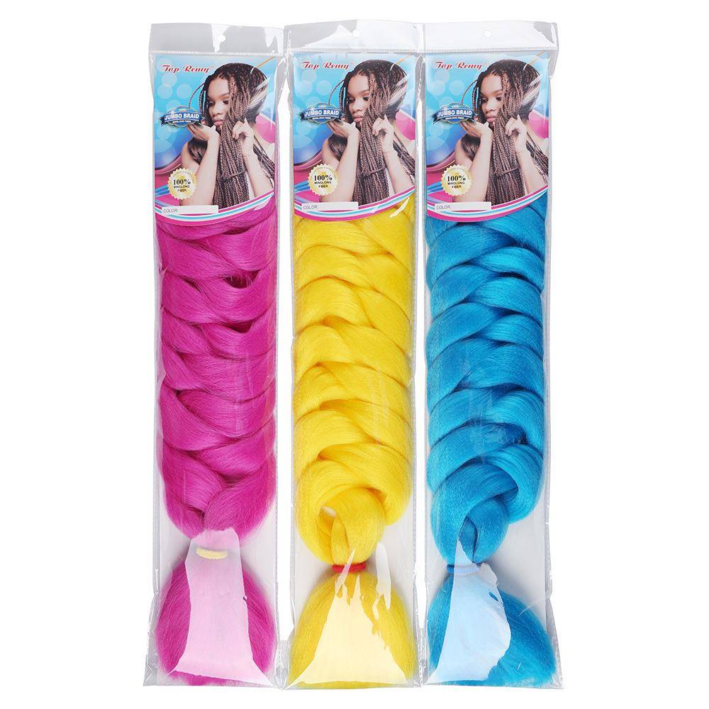 African chemical fiber wig big braid JUMBO Braid hair dirty braid high temperature Jacques braid