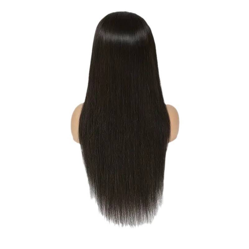 European and American TIKTOK hot -selling wig women are long straight hair wigs hand hook front lace wig head sets spot