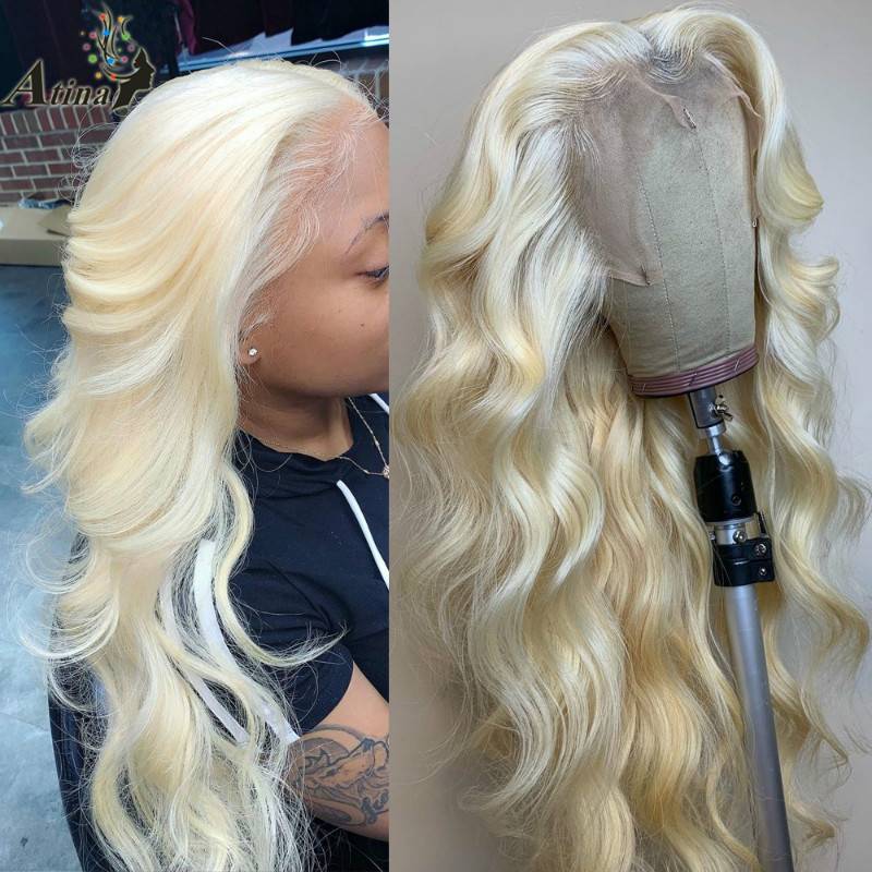Cross -border European and American wig ladies are divided into long curly hair pale golden wavy chemical fiber head cover manufacturers wig