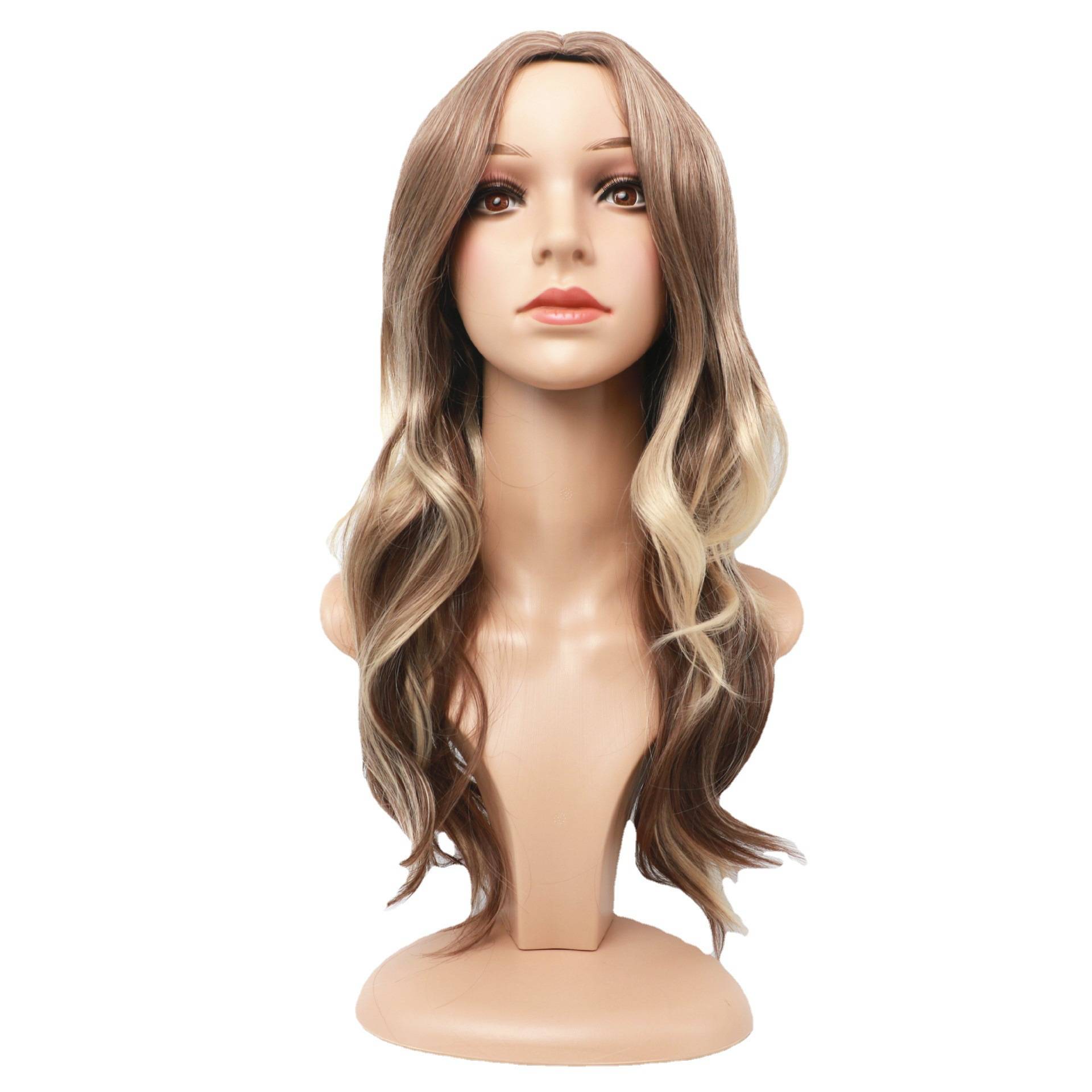 Genuine wig new European and American wigs, feasting long curly rose net head cover manufacturers wigs