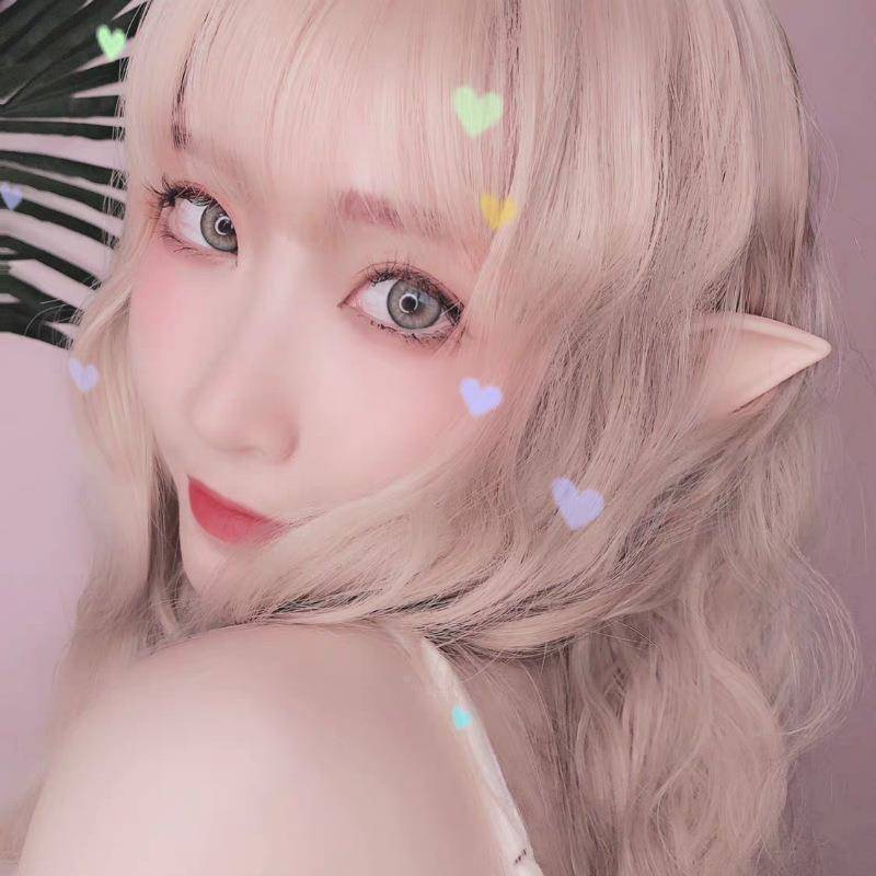 Air cross -border wig Female bangs long roll UCM hair wool roll mechanism head hood
