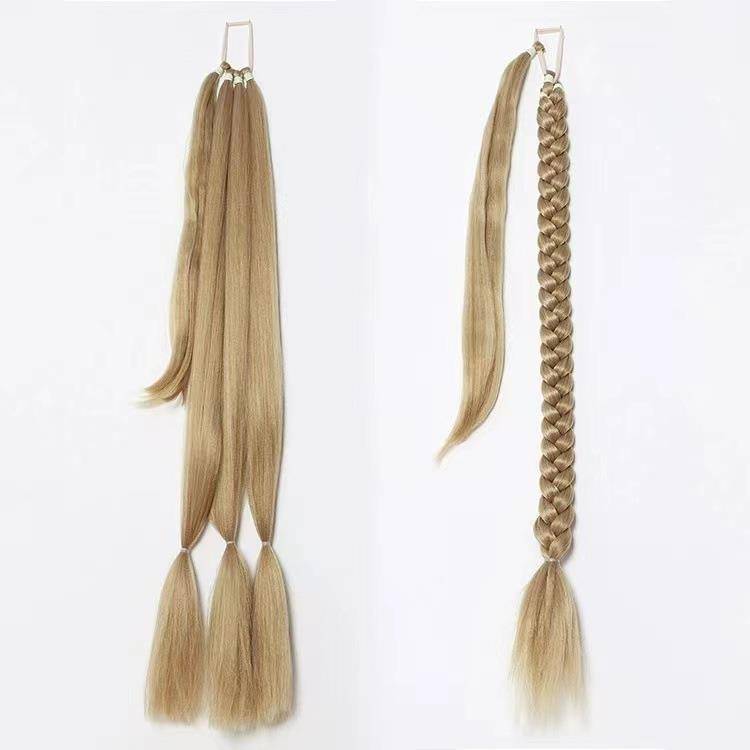 Wig ponytail entangled ponytail synthetic pseudo -braid boxing ponytail new product spot