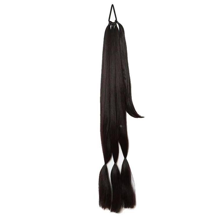 Wig ponytail entangled ponytail synthetic pseudo -braid boxing ponytail new product spot