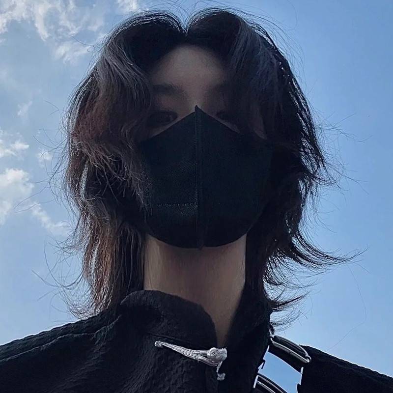 Curchian head wig Men's short hair fashion trend, natural fluffy net red wolf tail, Japanese men and women universal full header