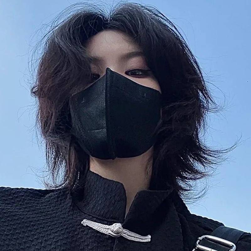 Curchian head wig Men's short hair fashion trend, natural fluffy net red wolf tail, Japanese men and women universal full header