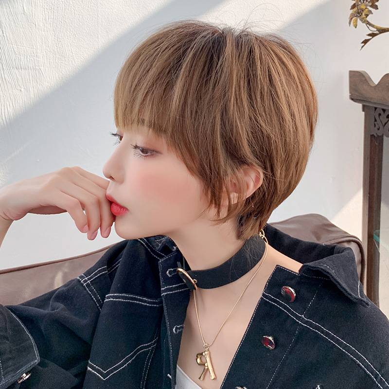 Cross -border wig Female short hair neutral Korean version wave head wigs bobo head fashion wig supply supply