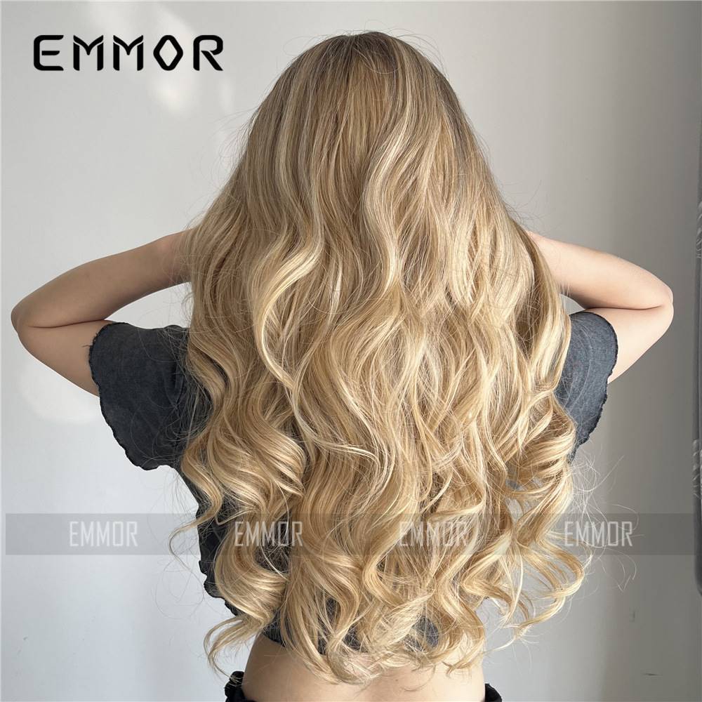 1688 Yiwu Lanan Wig Co., Ltd. is selling in Europe and the United States and China, large wavy long curly hair gradient