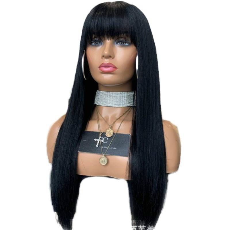 Quickly selling the source of the source of the fake hair female long hair, Qi Liu Hairou, the export fibrous fibrous hood