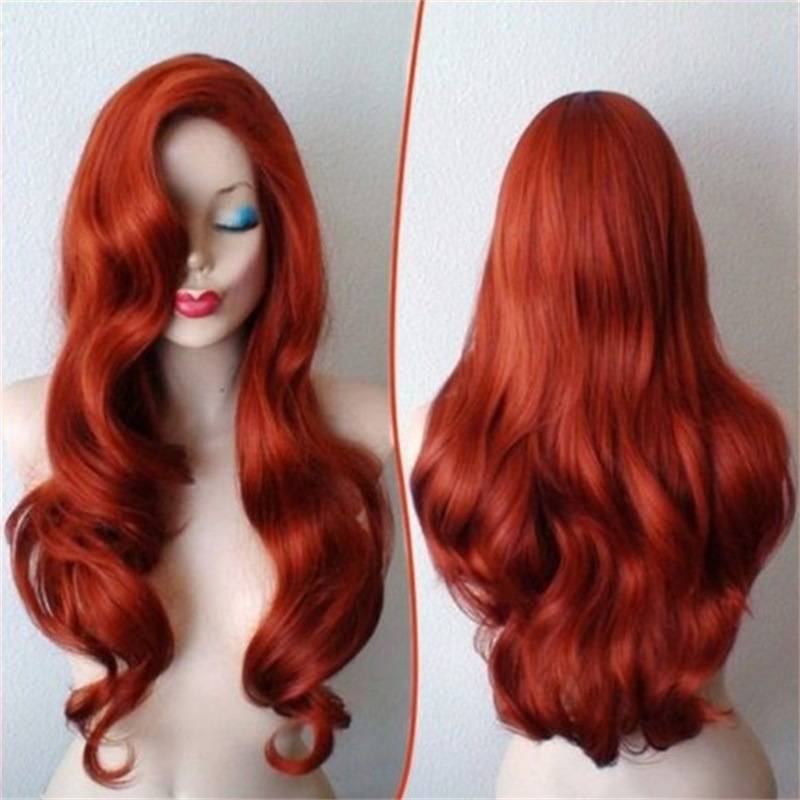Amazon Europe and the United States Princess Mermaid Mermaid Red Wigga Golk Movement Cos wig