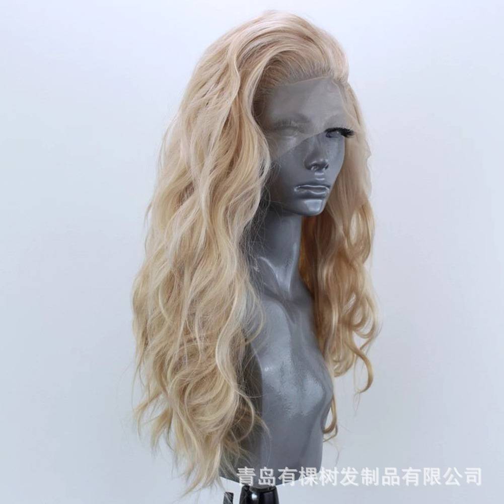 Qingdao Youshu Fa Products Co., Ltd. European and American wig Amazon chemical fiber front lace wig head