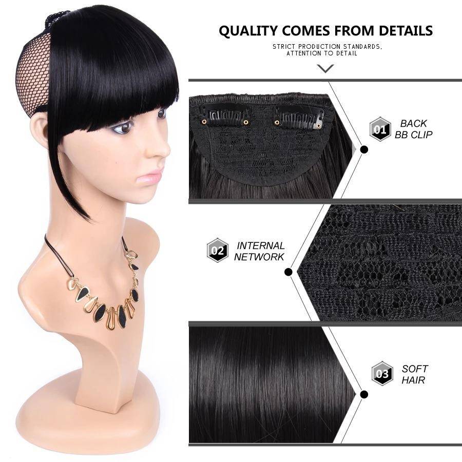 Best -selling wig female bangs, air horns, lengthened bangs, hidden without trace bangs fake hair films in stock