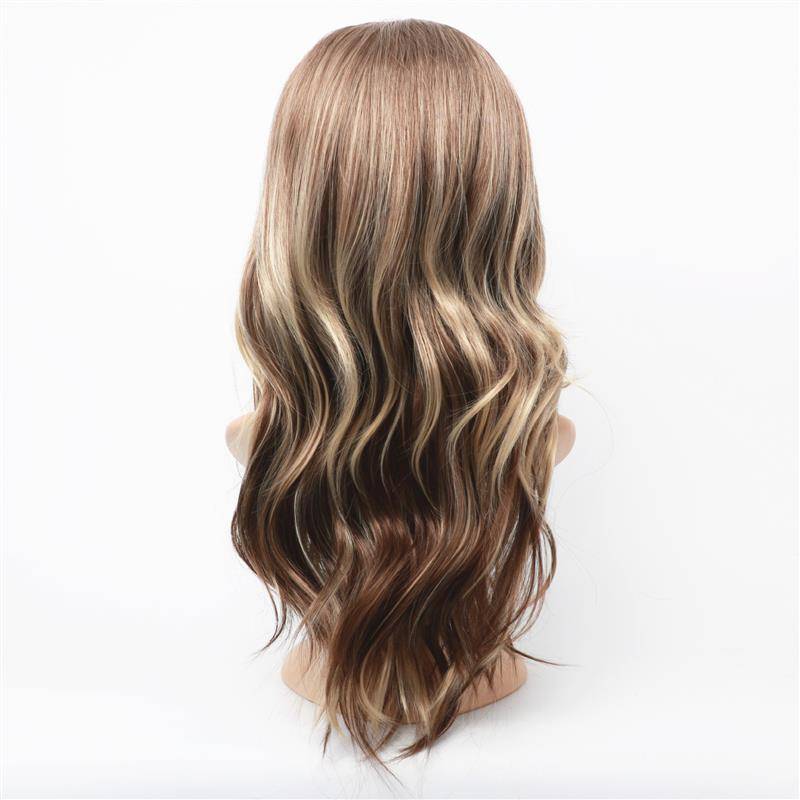Amazon's new European and American wig women's gradient long curly rose network head cover manufacturer wigs