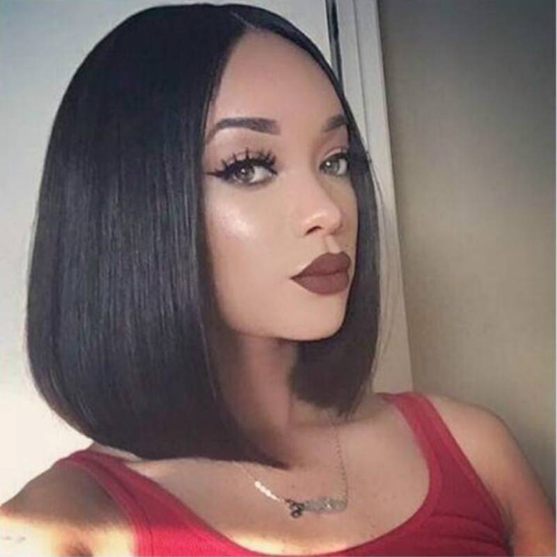 Cross -border wig short hair BOBO head short -haired African wig female fluffy waveized fibrous head sleeve spot