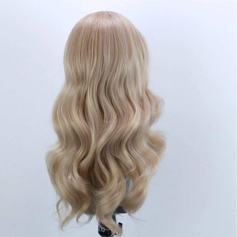 BIG WAVE GOLD Hair Wig Coslay Front lace Wig Curly