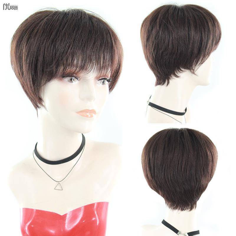 Xuchang manufacturer Korean version of Women's Wig short hair BOBO head top mechanism head hood
