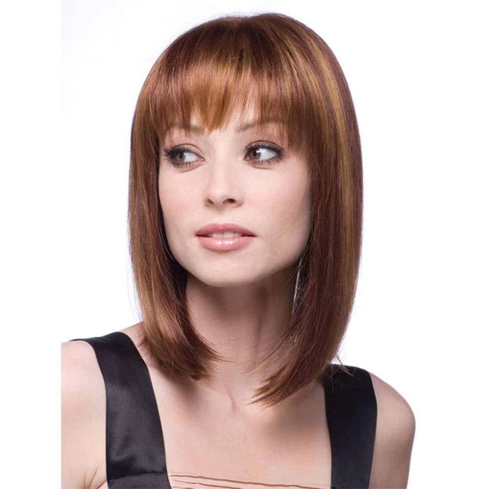 Cross -border new wigs Qi bangs color wave wave head -based fibrous nagging set Amazon overseas warehouse