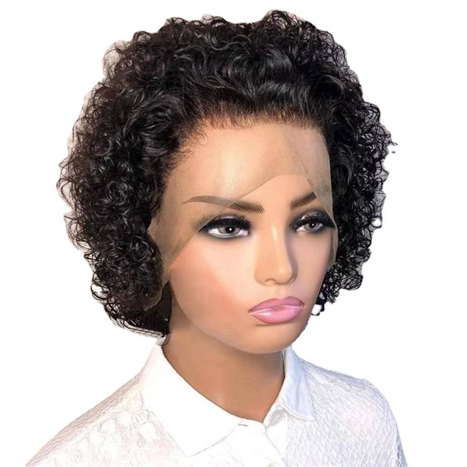European and American wigs before lace African curls front curly hair gloves, a one -generation manufacturer spot